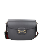 Gucci Horsebit 1955 Shoulder Bag in Grey Leather