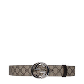 Gucci Beige GG Supreme Interlocking G Belt (Copy)