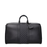 Gucci Leather Duffle Bag - Black