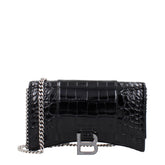 Balenciaga Medium Leather Hourglass Top-Handle Bag