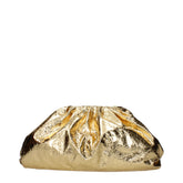 Bottega Veneta Oversized Clutch Bag in Metallic Gold