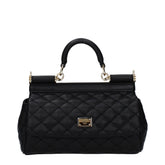 Dolce & Gabbana Small Sicily Handbag – Black