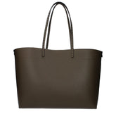 Fendi Medium Roll Khaki Selleria shopper with 218 hand-sewn topstitches