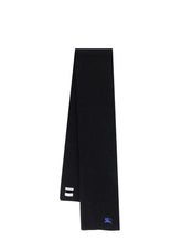 Burberry Embroidered Wool Scarf – Black