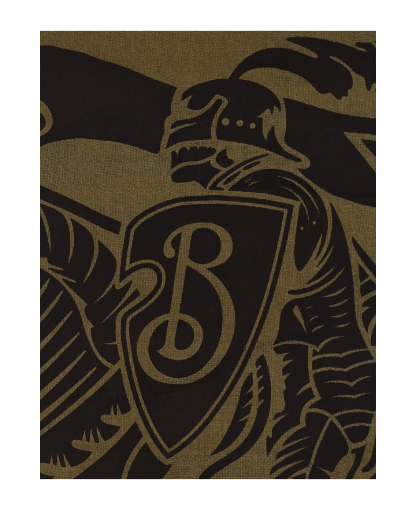 Burberry Wool Prorsum Knight Scarf – Camp Green
