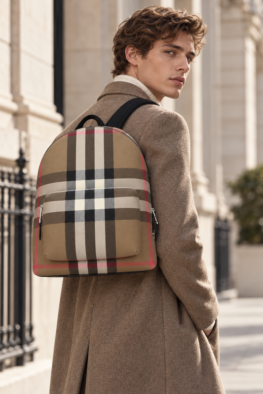 Burberry Beige Backpack — lifestyle