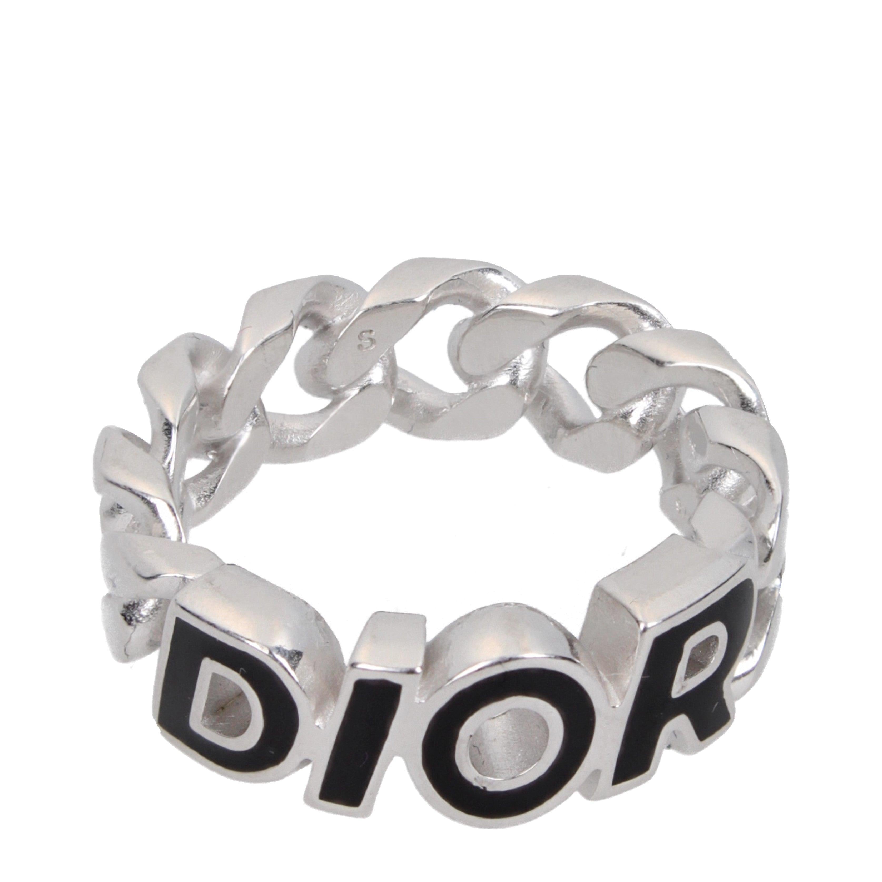 DIOR Men’s Chain Ring in Sterling Silver Main image