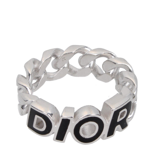 DIOR Men’s Chain Ring in Sterling Silver