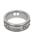 DIOR Men's Engraved Silver Ring