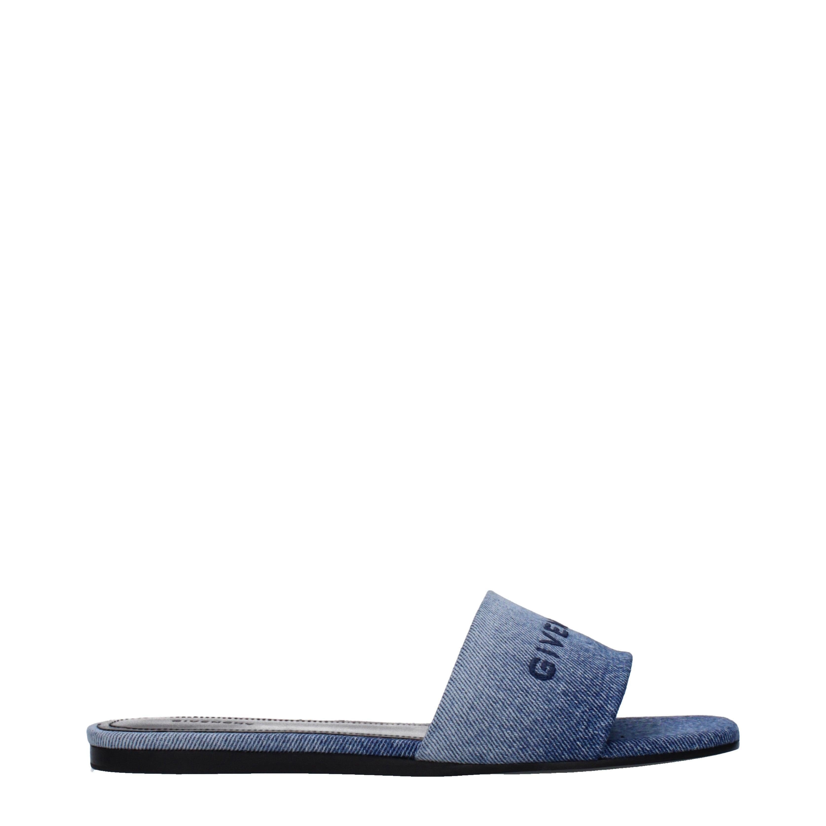 Givenchy Paris Denim Flat Slides Main image