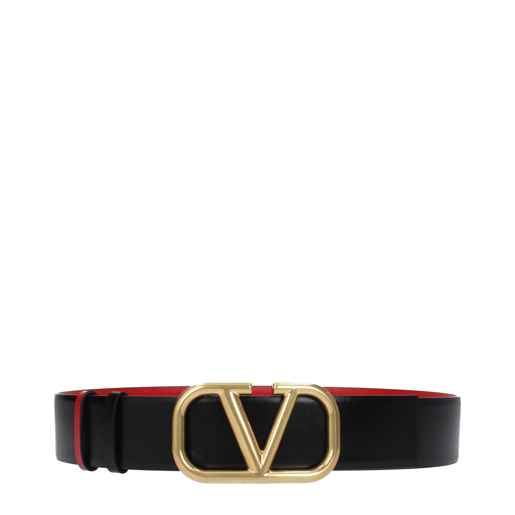 Valentino Garavani Reversible Nero Rosso Leather Belt – 4cm