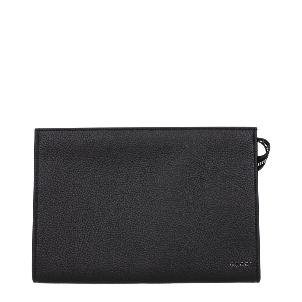 Gucci Men's Small Leather Pouch with Logo