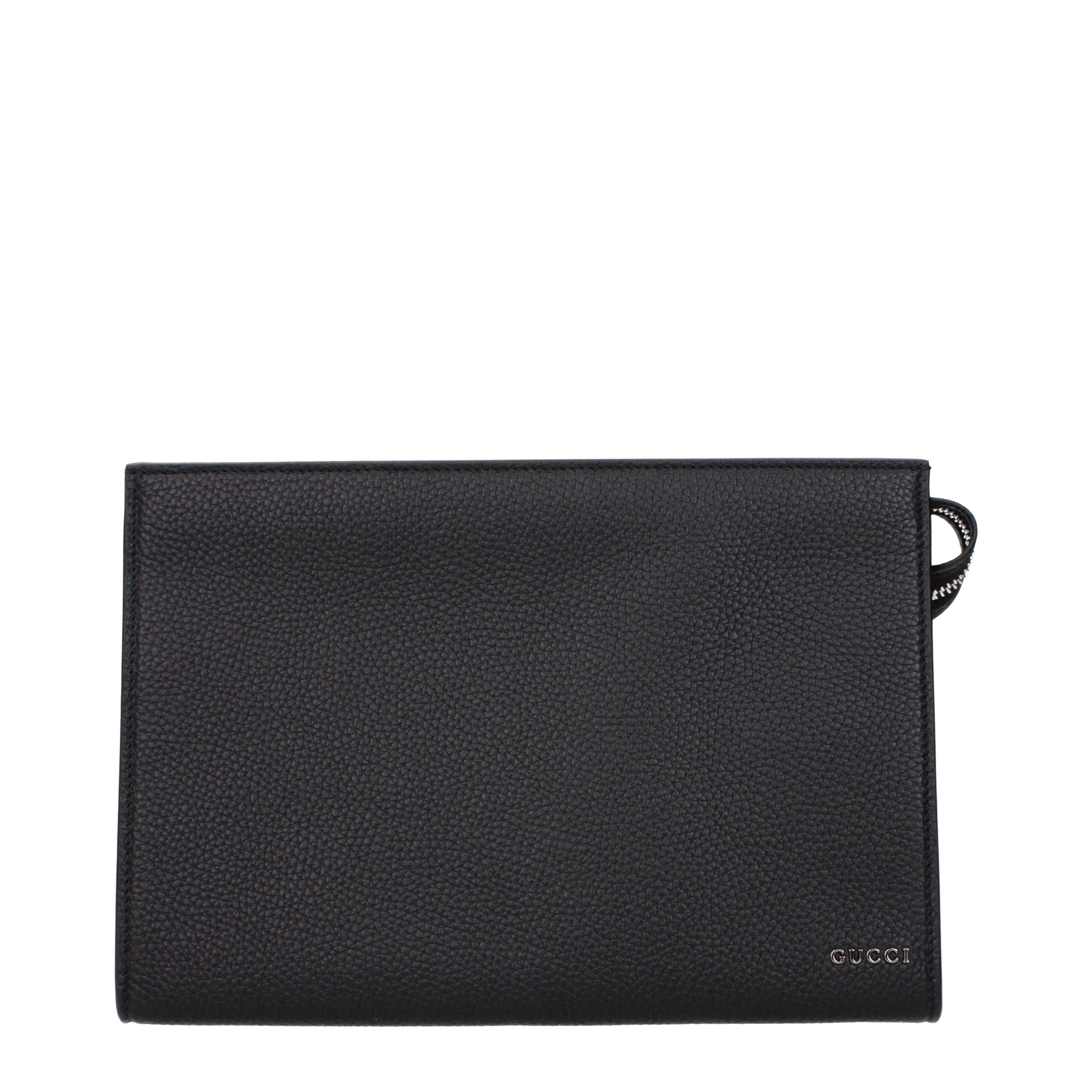 Gucci Men's Small Leather Pouch with Logo