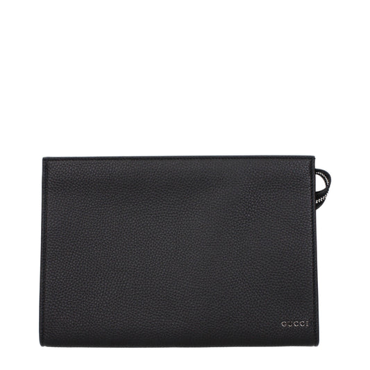 Gucci Men's Small Leather Pouch with Logo