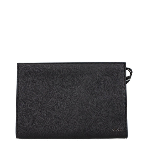 Gucci Men's Small Leather Pouch with Logo