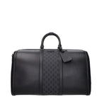 Gucci Leather Duffle Bag - Black
