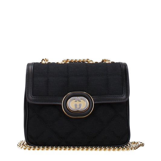 Gucci Mini Deco Shoulder Bag in Black