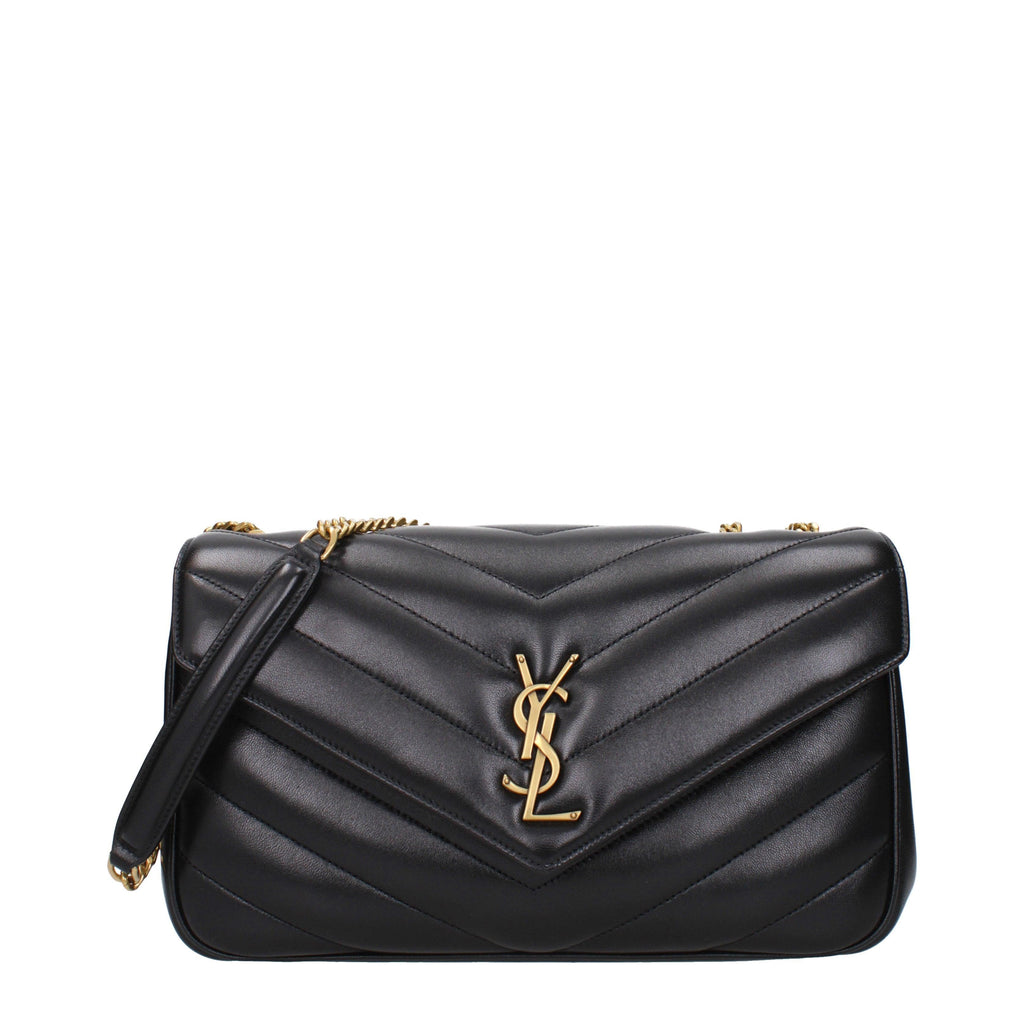 Saint Laurent Niki Envelope Chain Bag with Pouch in Black Leather