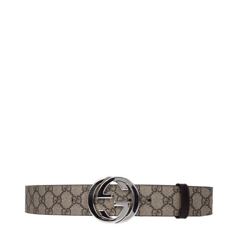 Gucci Beige GG Supreme Interlocking G Belt (Copy)