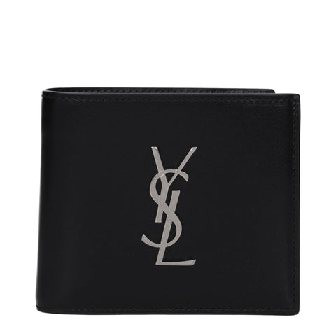 Saint Laurent Men's Black Leather Wallet