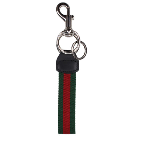 Gucci Men’s Keychain with Signature Web Stripe
