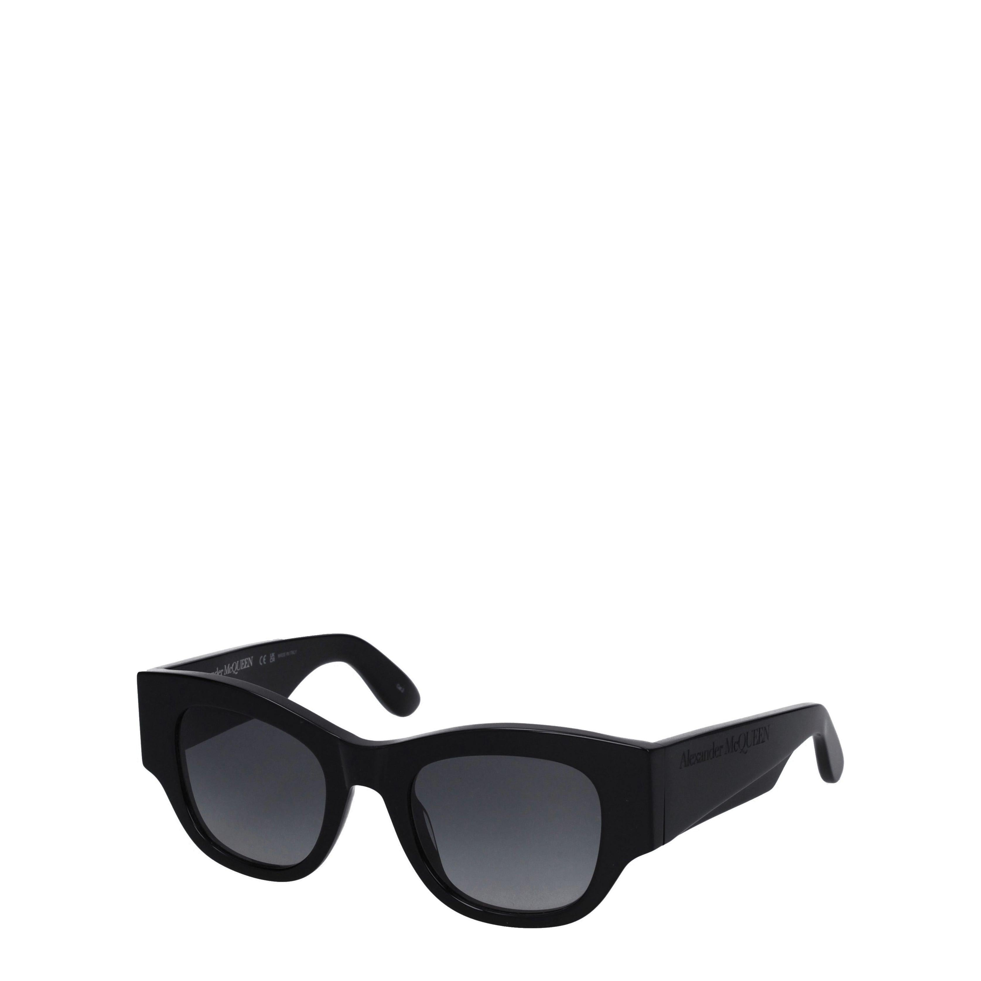 Alexander McQueen Black Rectangular Sunglasses Main image