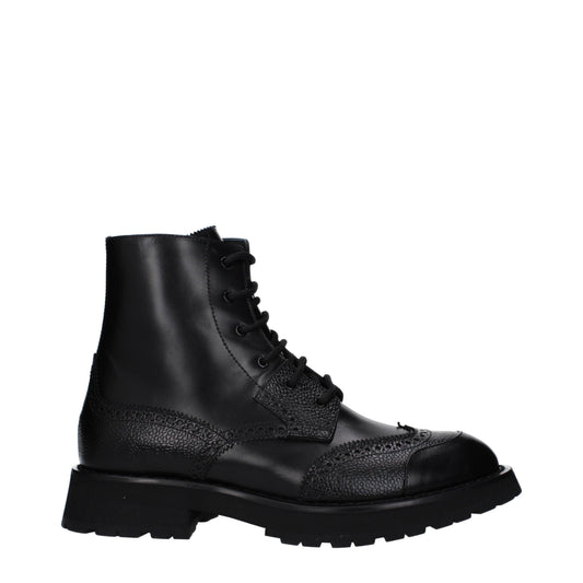 Alexander McQueen Men’s Leather Combat Boot