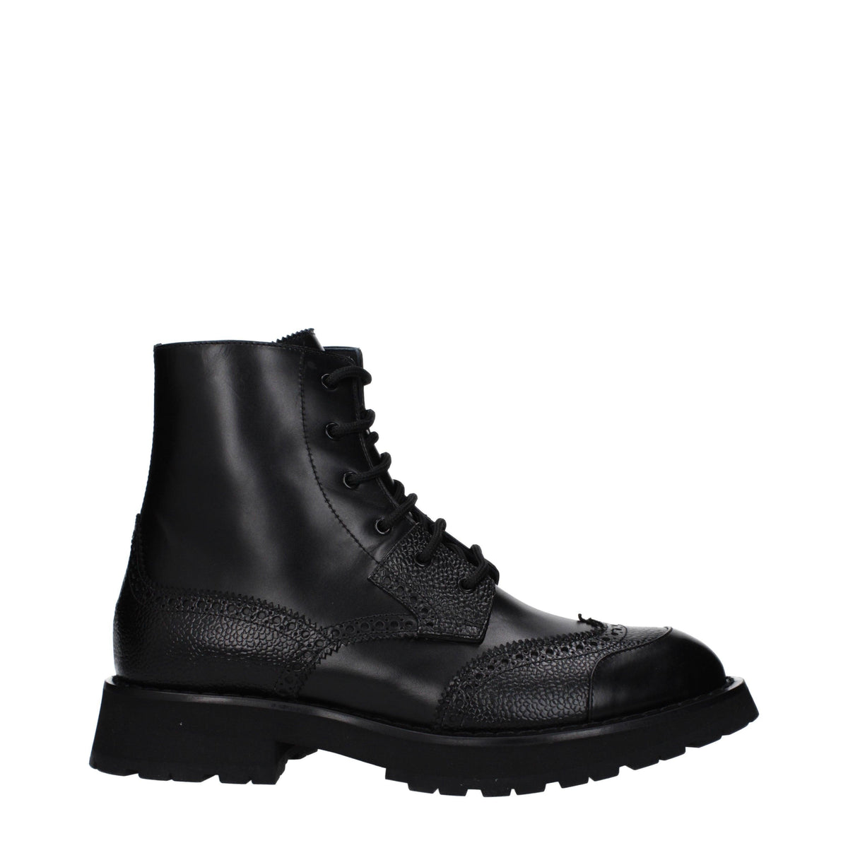 Alexander McQueen Men’s Leather Combat Boot