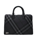 Burberry Signature Check Business Bag – Grigio/Argento