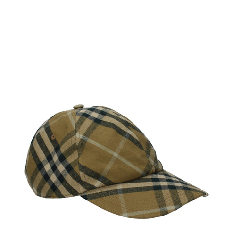 Burberry Vintage Dark Check Cotton Baseball Cap