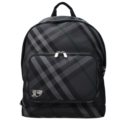 Burberry Grey Check Tessuto Backpack