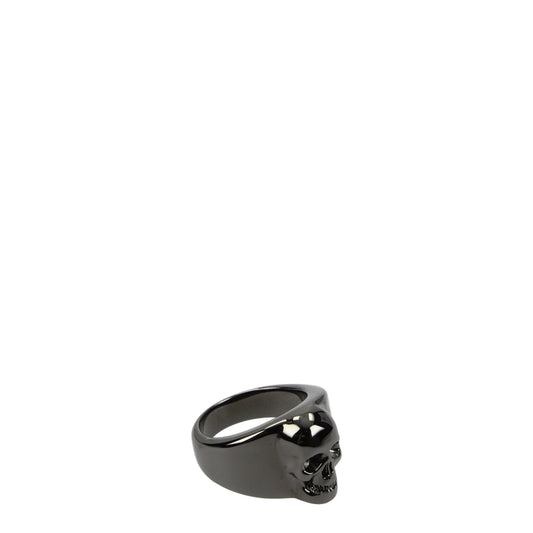 Alexander McQueen Men’s Skull Black Ring