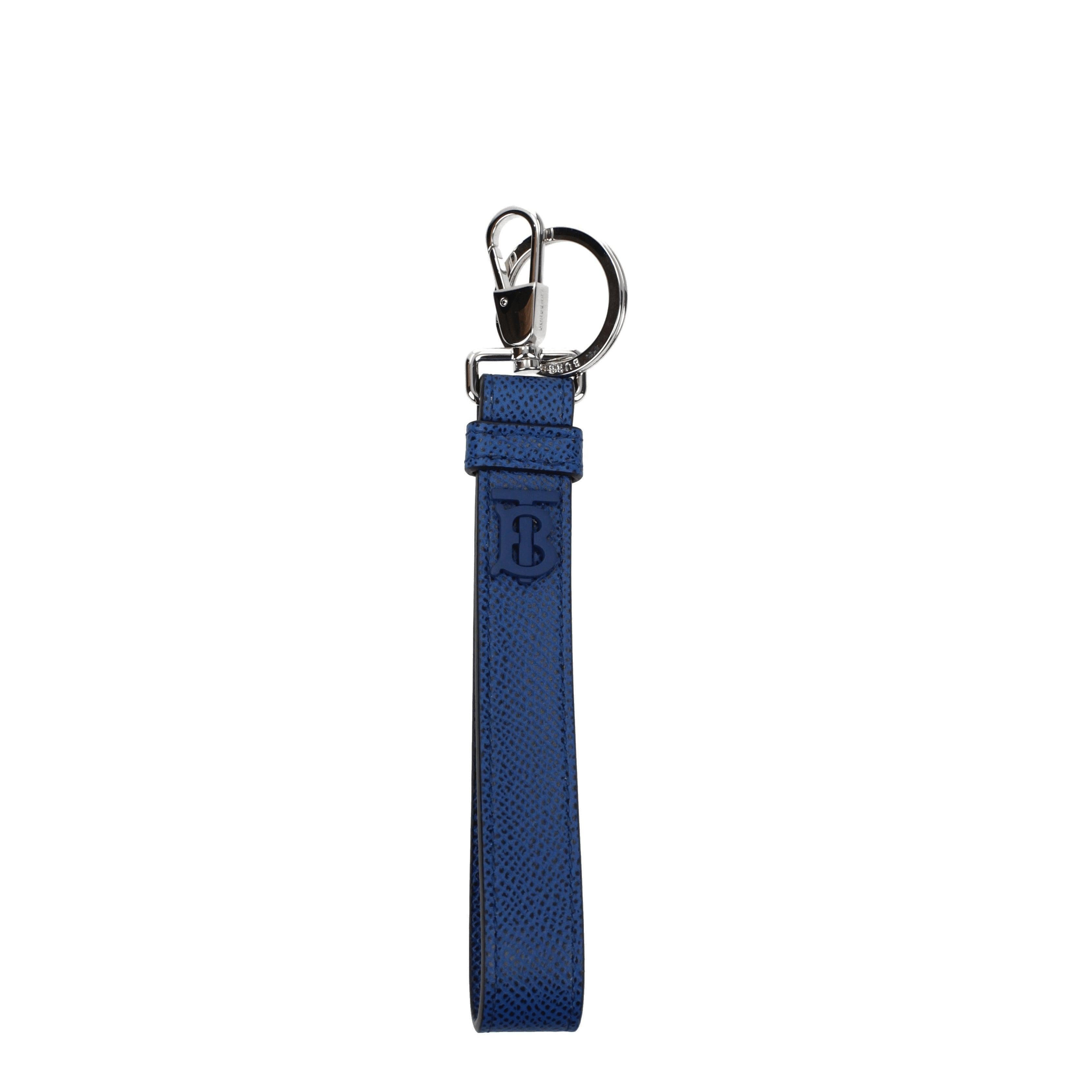 Burberry Blue Leather Keychain Main image