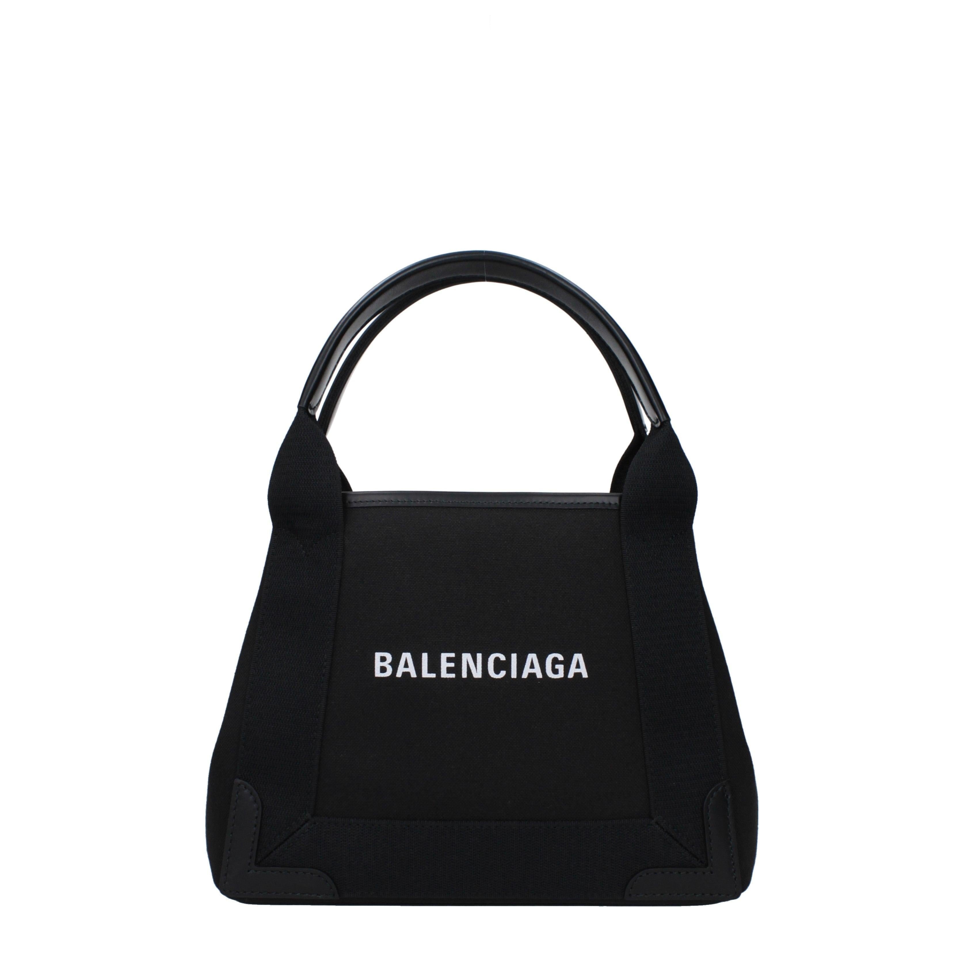 Balenciaga Small Tote Bag – Nero Tessuto & Leather Main image