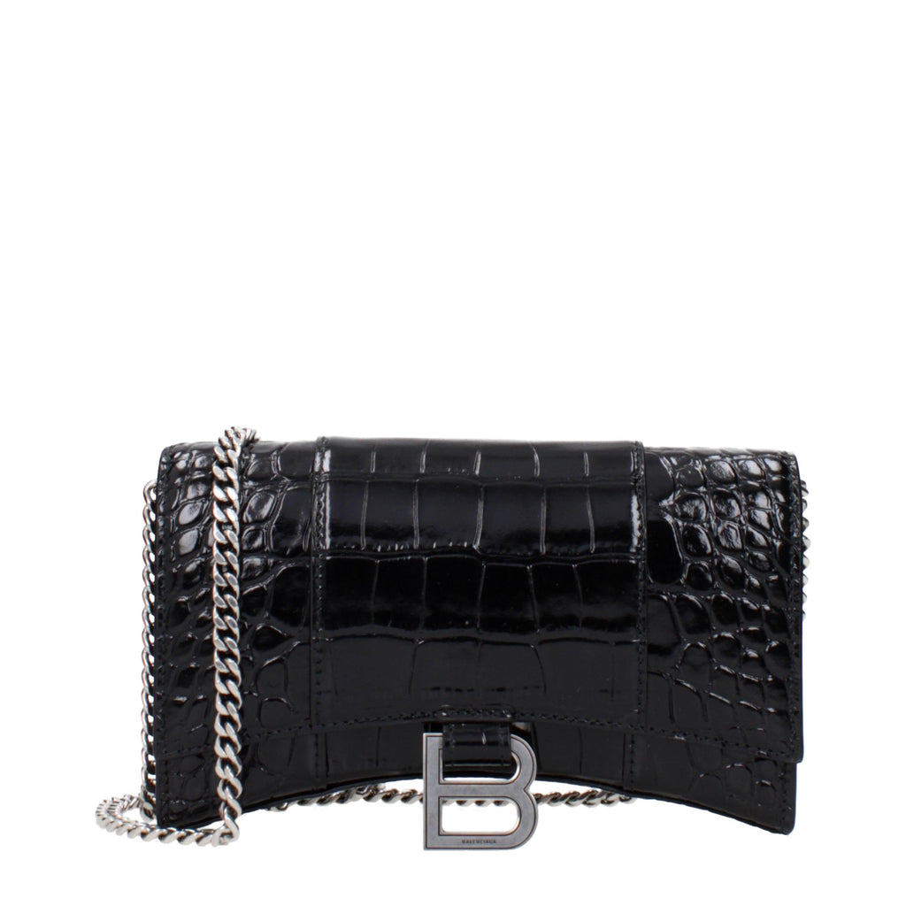 Balenciaga Medium Leather Hourglass Top-Handle Bag