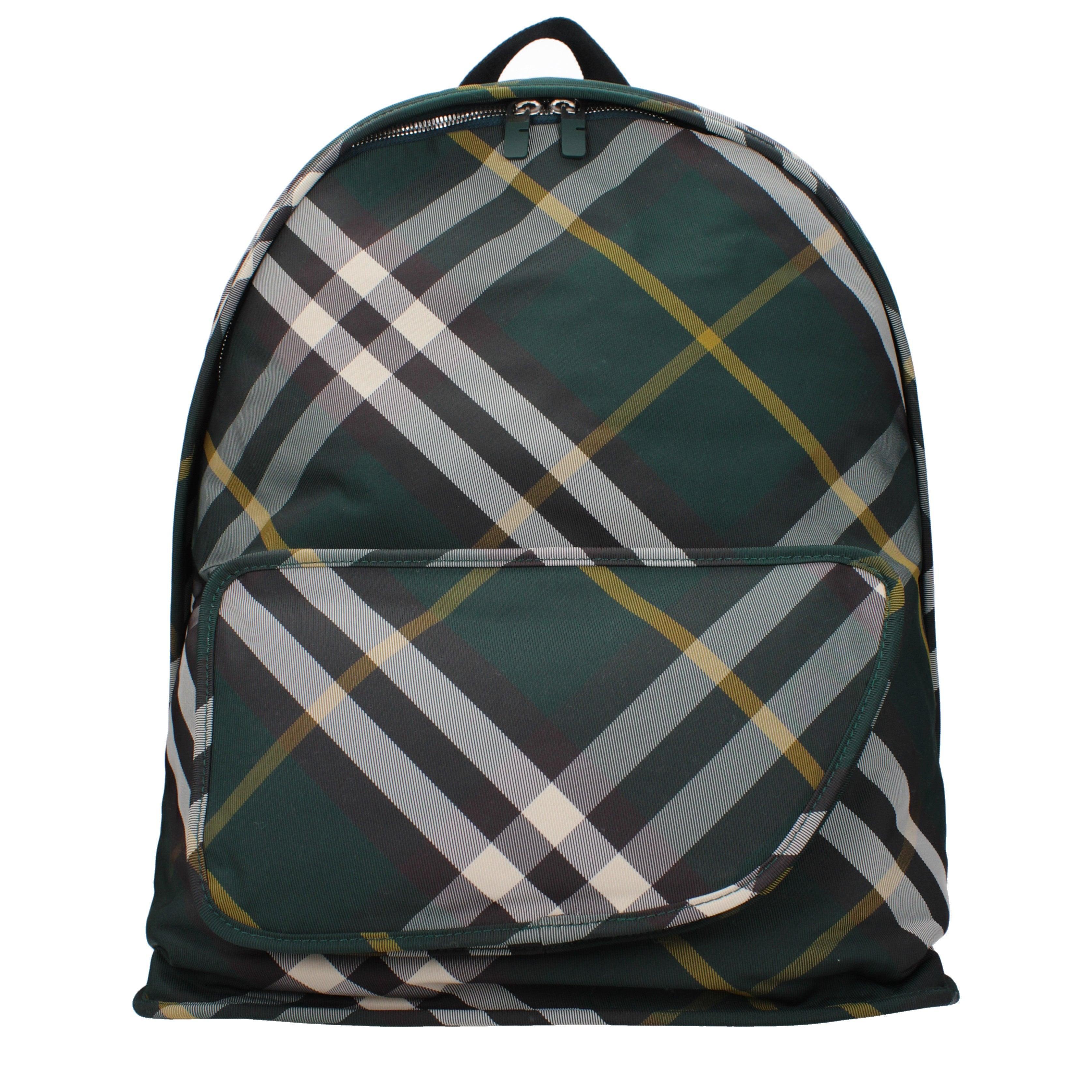 Burberry House Check Backpack – Dark Green Heritage Main image