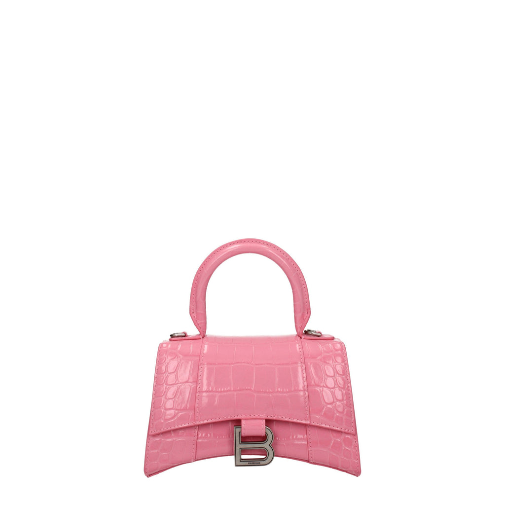 Balenciaga Hourglass XS top-handle bag rose