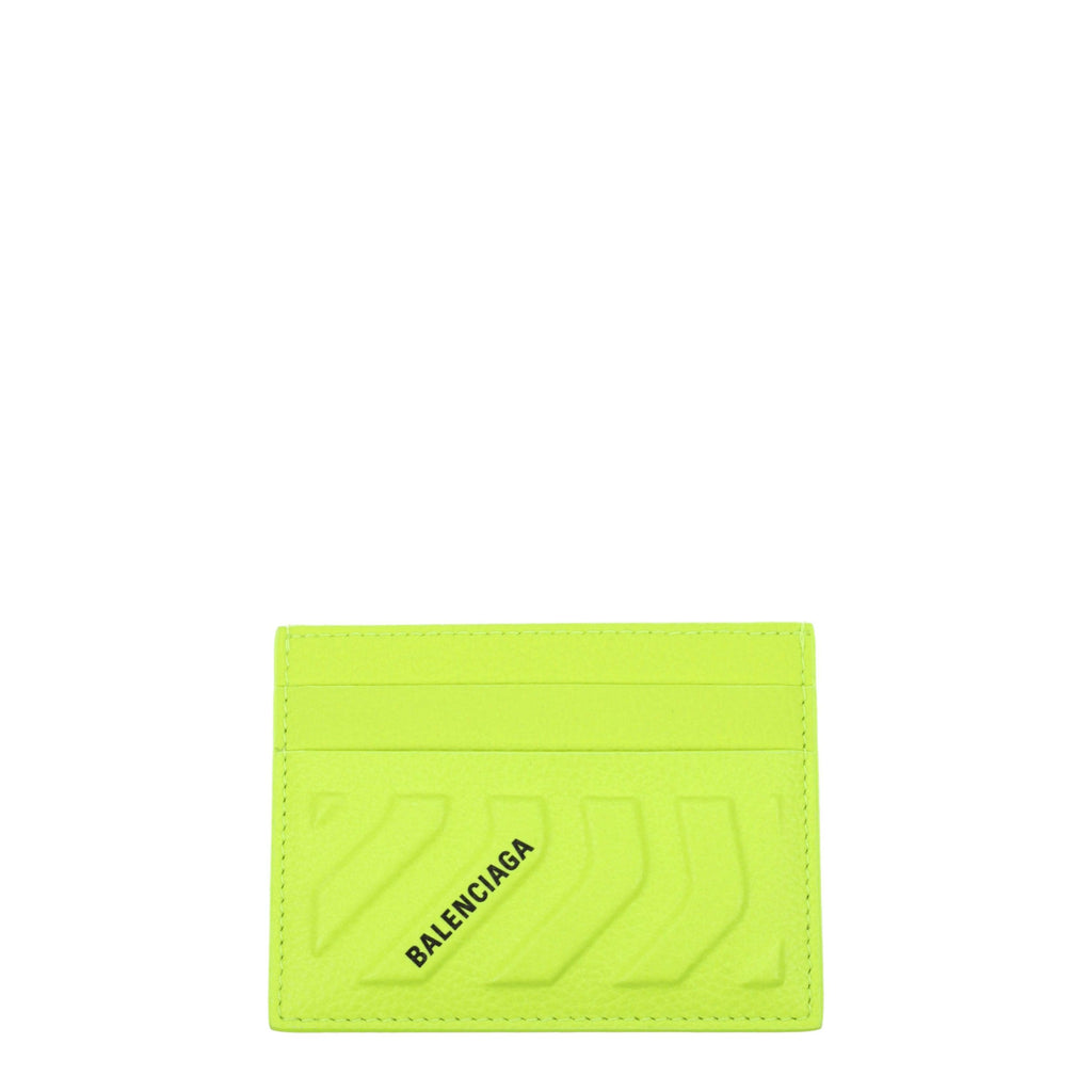 Balenciaga Card Holder neon green