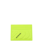 Balenciaga Card Holder neon green