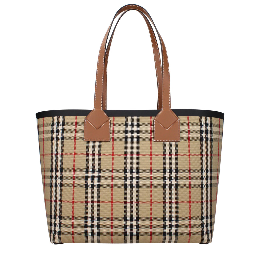 Burberry Check Tote Brown with Detachable Pouch