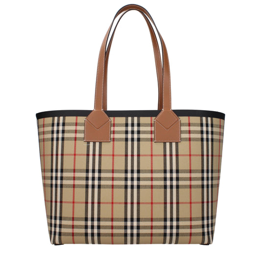 Burberry Check Tote Brown with Detachable Pouch