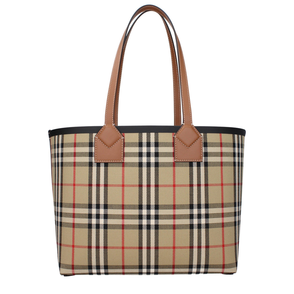 Burberry Check Medium Tote Brown with Detachable Pouch
