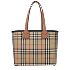 Burberry Check Medium Tote Brown with Detachable Pouch