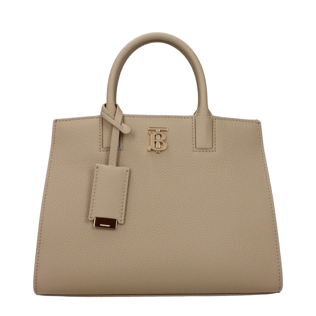 Burberry TB Logo Luxury Leather Handbag