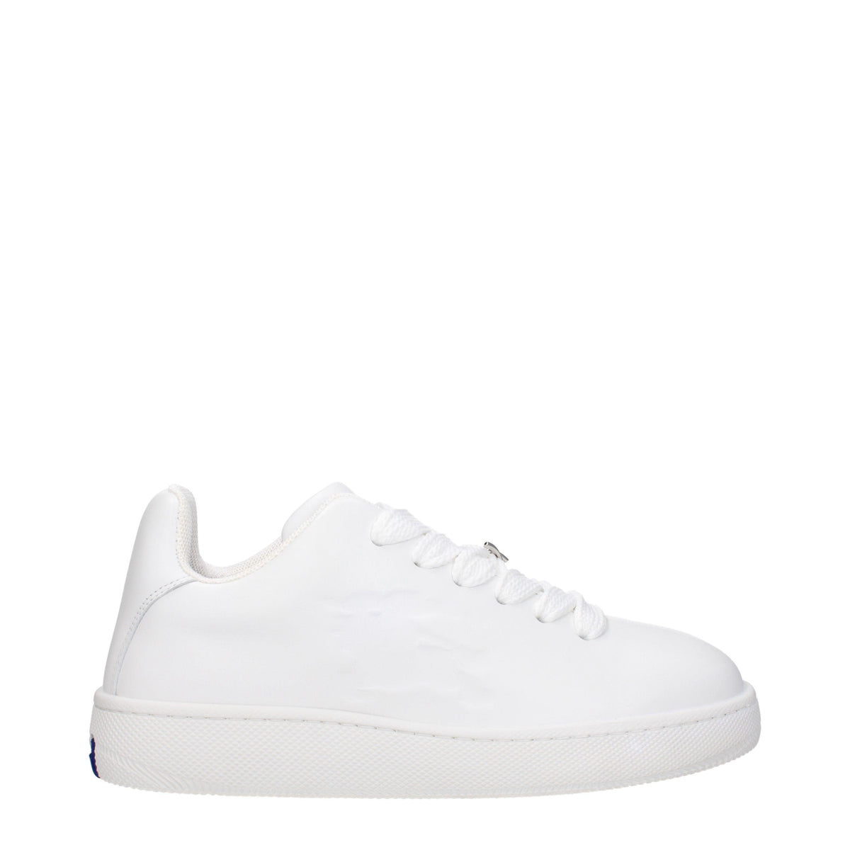 Burberry Twisted Metal Detail Leather Sneakers