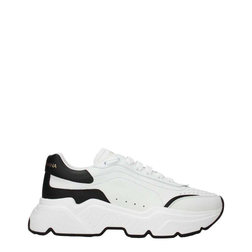 Dolce & Gabbana Men's Chunky Sole Sneakers – White &amp; Black