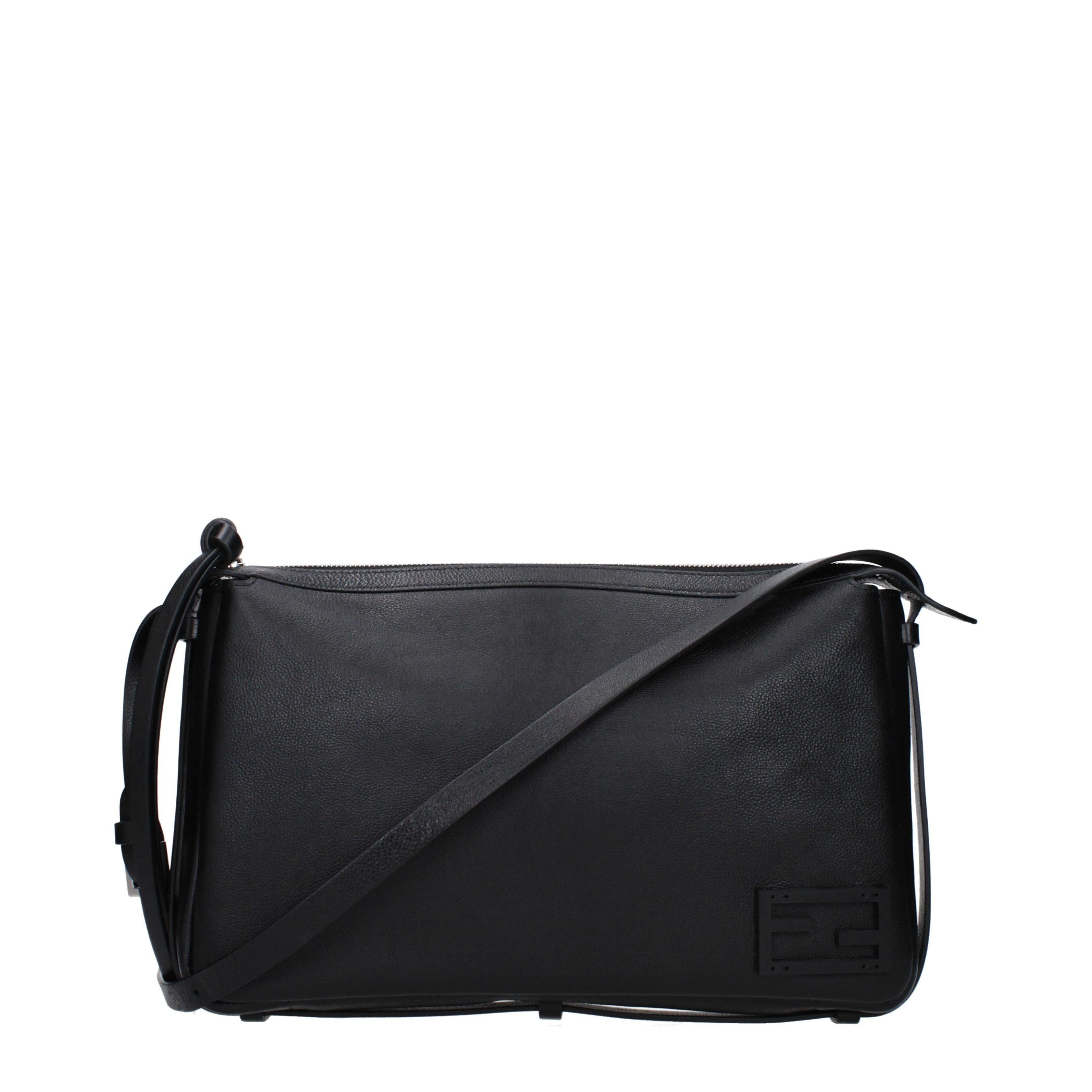 Fendi Black Leather Crossbody Bag for Men Main image