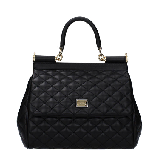Dolce & Gabbana Medium Sicily Handbag – Black