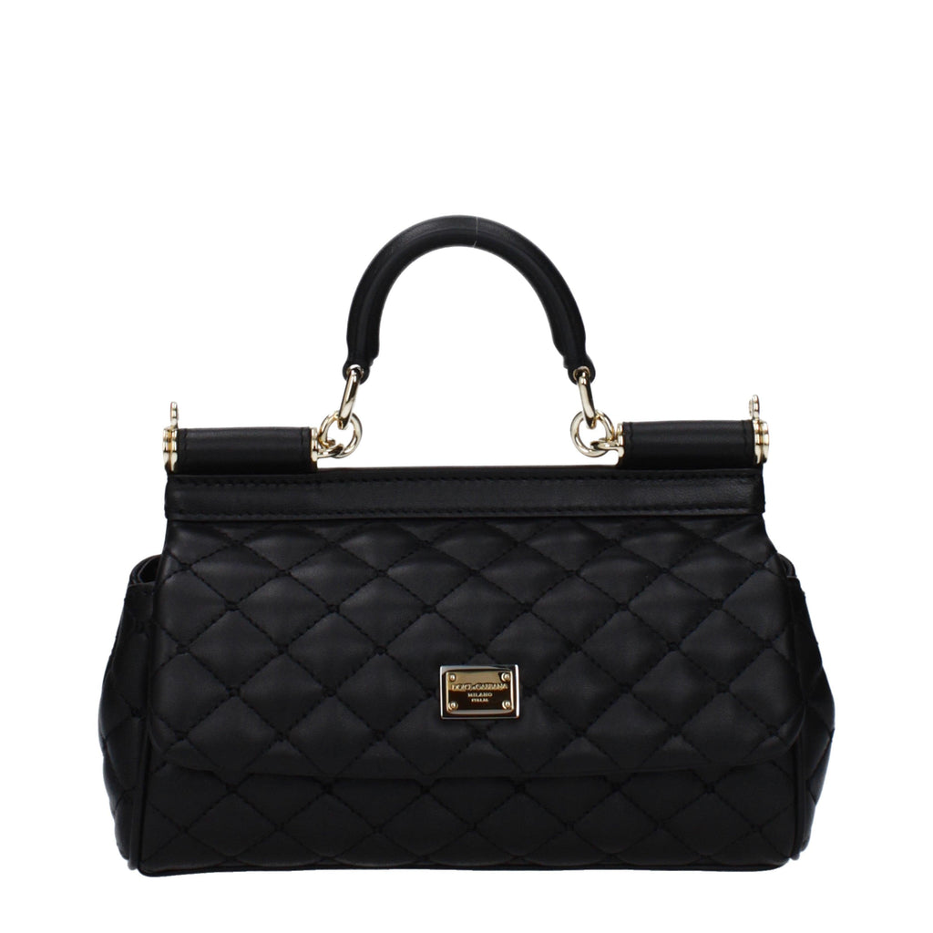 Dolce & Gabbana Small Sicily Handbag – Black