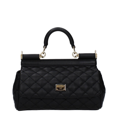 Dolce & Gabbana Small Sicily Handbag – Black